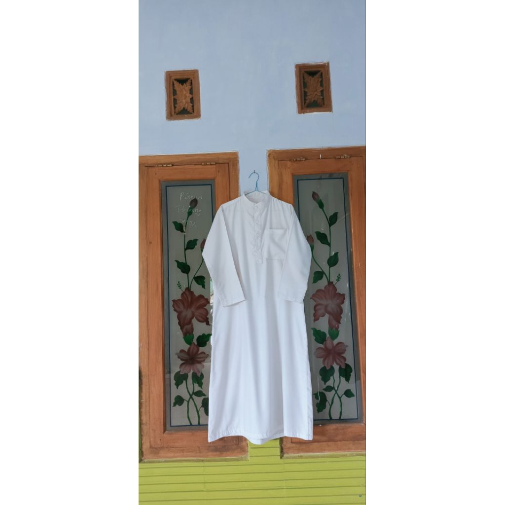 GAMIS PRIA PUTIH PL BRAND FATIH