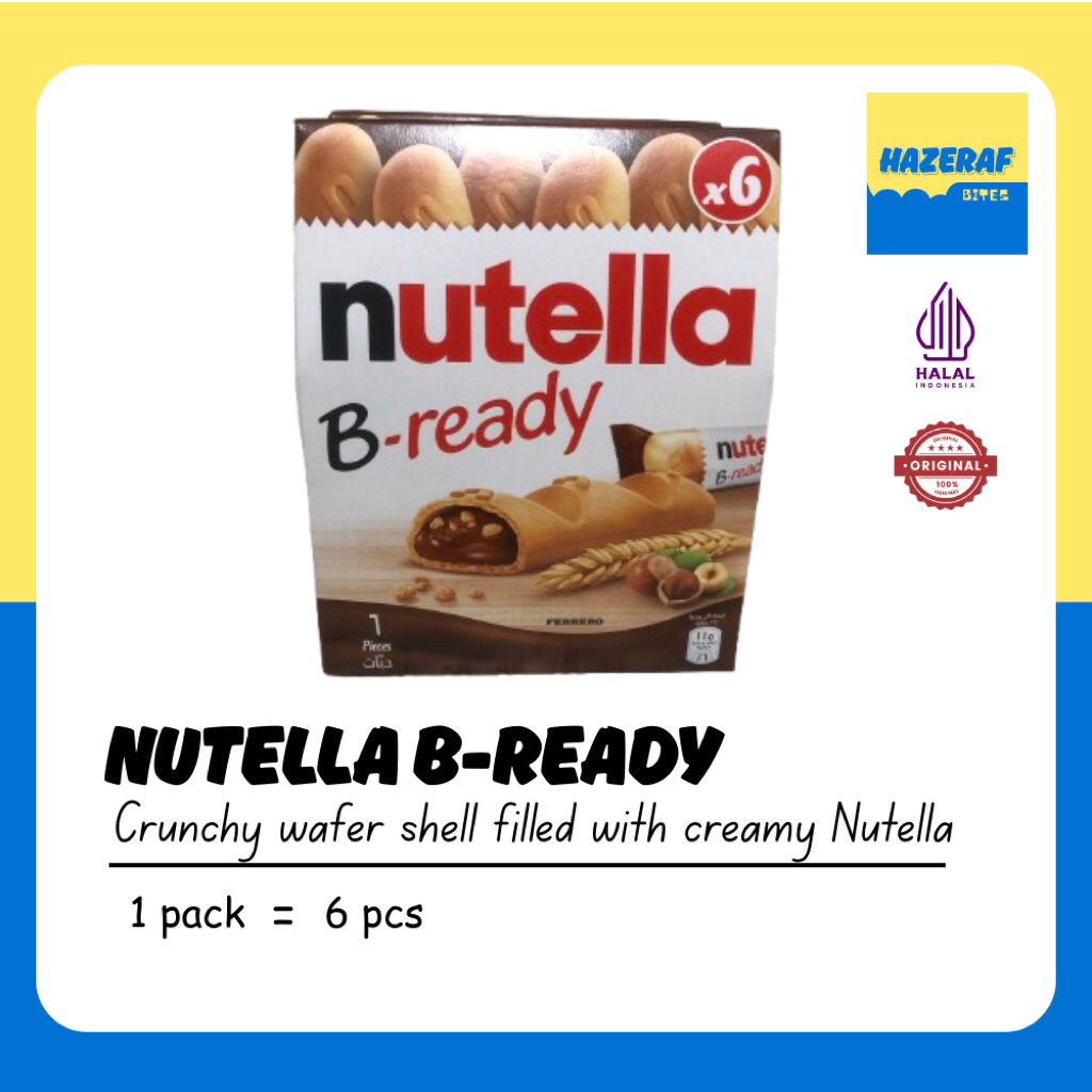 NUTELLA B-READY ORIGINAL - PACK ISI 6 PCS