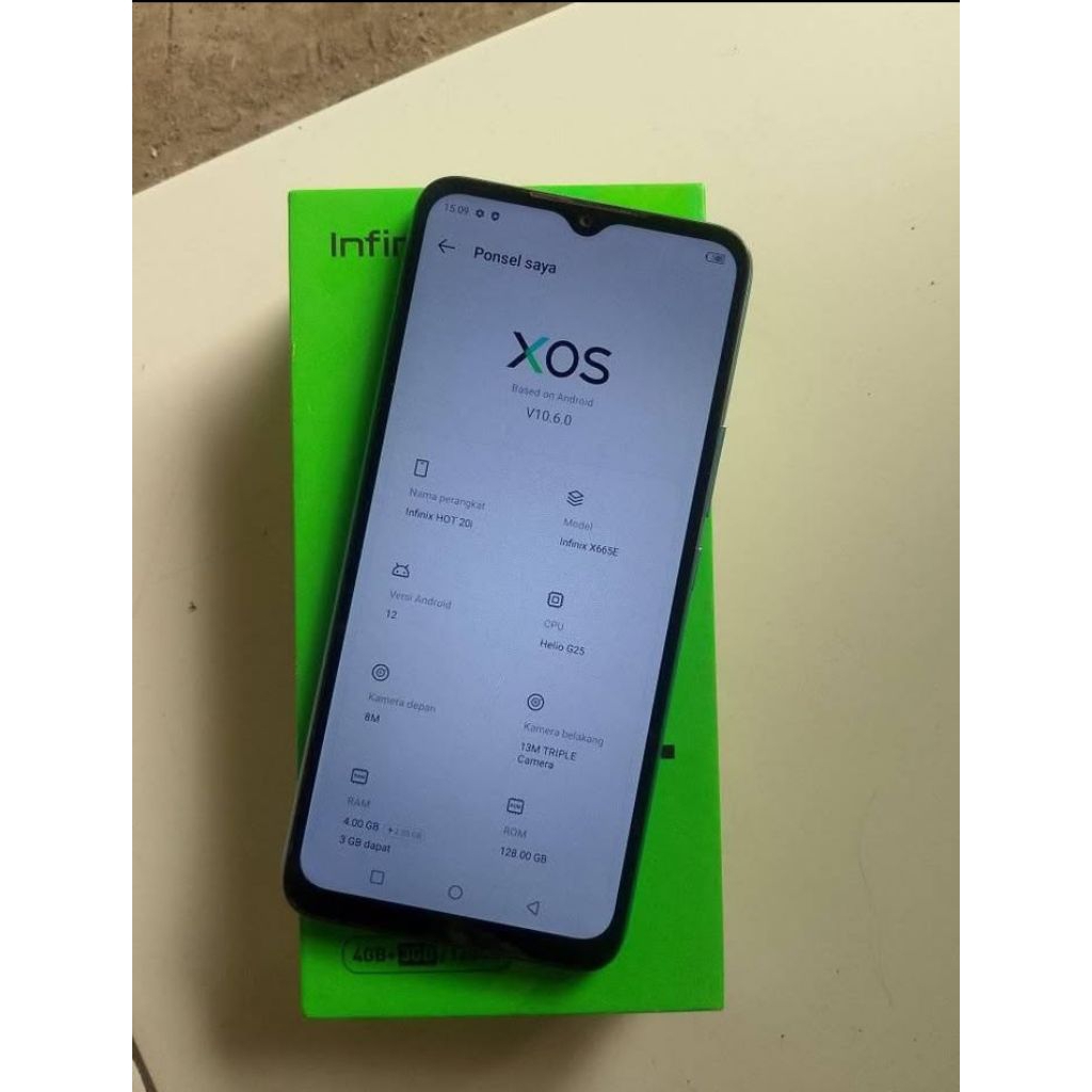 infinix hot 20i 4+3/128