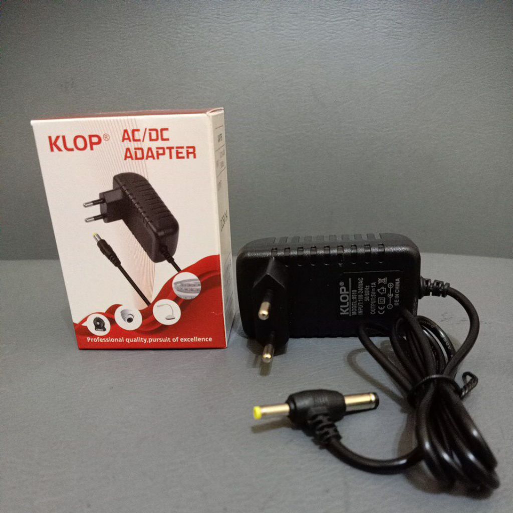 Adaptor 5v 1A Klop dos merah