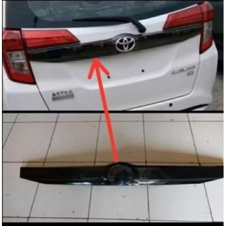 TRUNKLID BELAKANG CALYA SIGRA FACELIFT ORIGINAL BLACK CHROME ORIGINAL