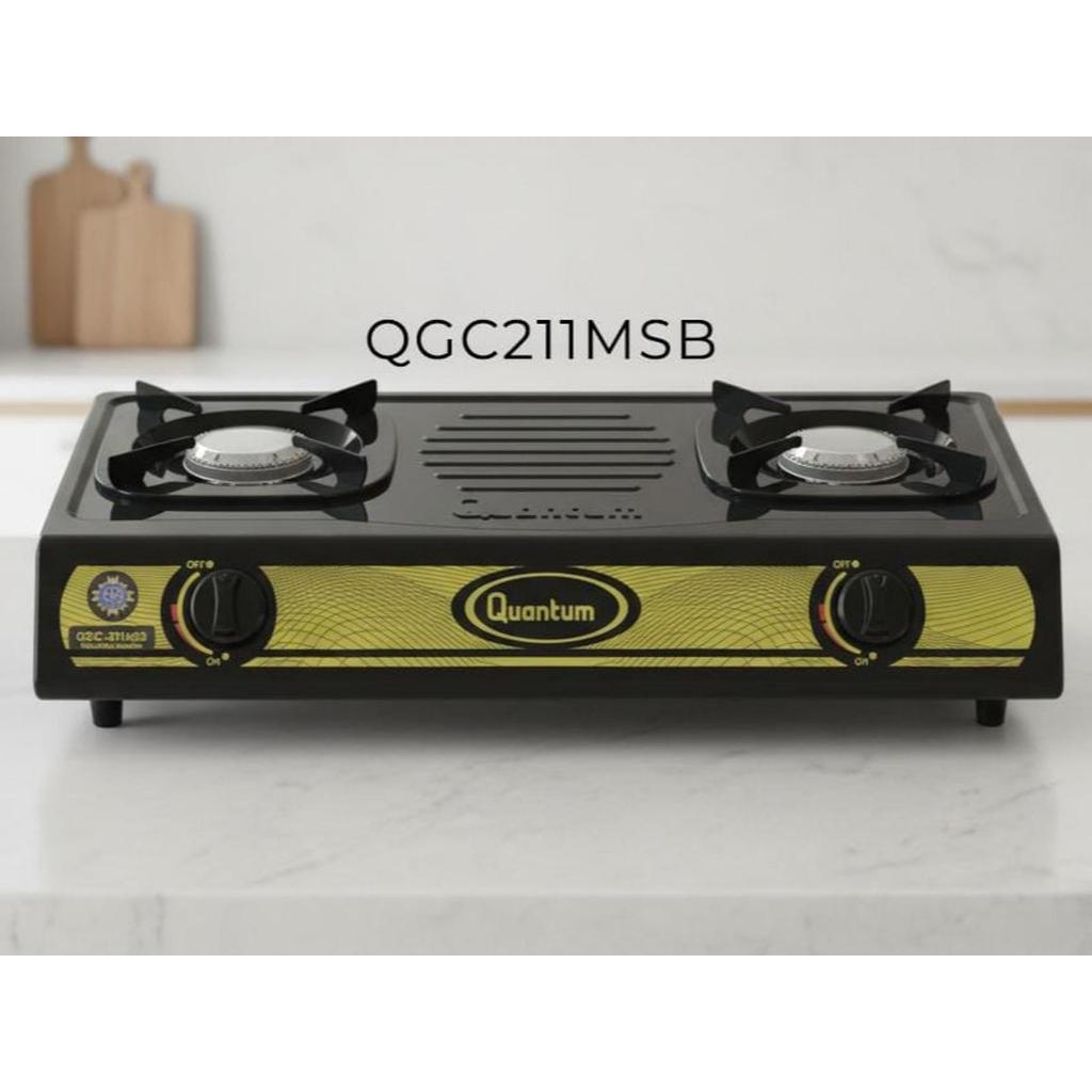 QUANTUM Kompor Gas 2 Tungku QGC-211MSB / QGC211MSB / QGC 211MSB