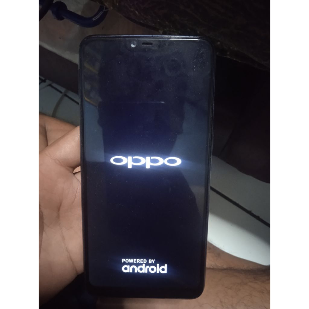 LCD OPPO A3S+Frame ORIGINAL PABRIK/COPOTAN