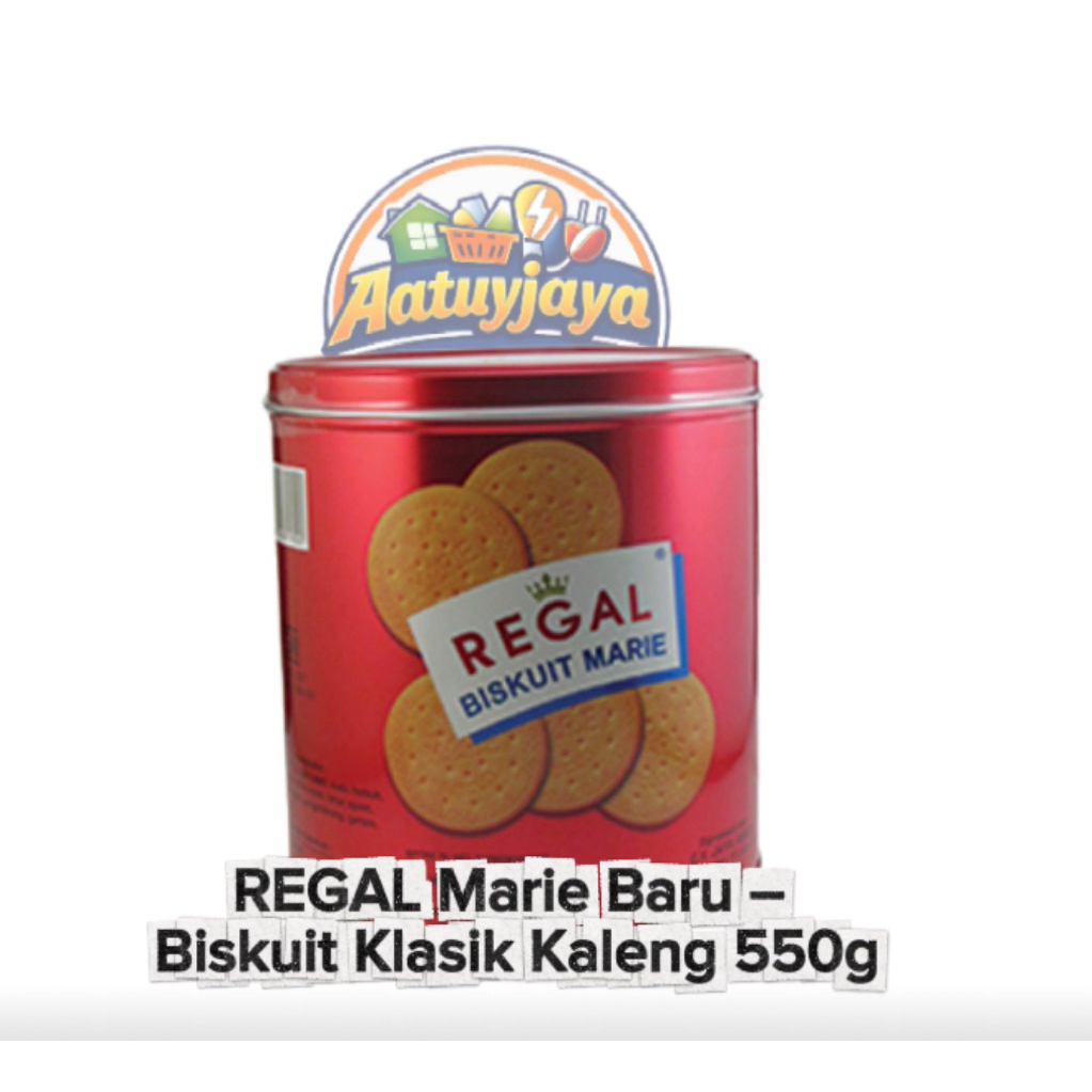 REGAL Marie Baru – Biskuit Klasik Kaleng 550g