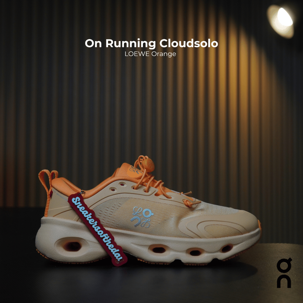 Sepatu sneakers on cloud solo loeweOrange