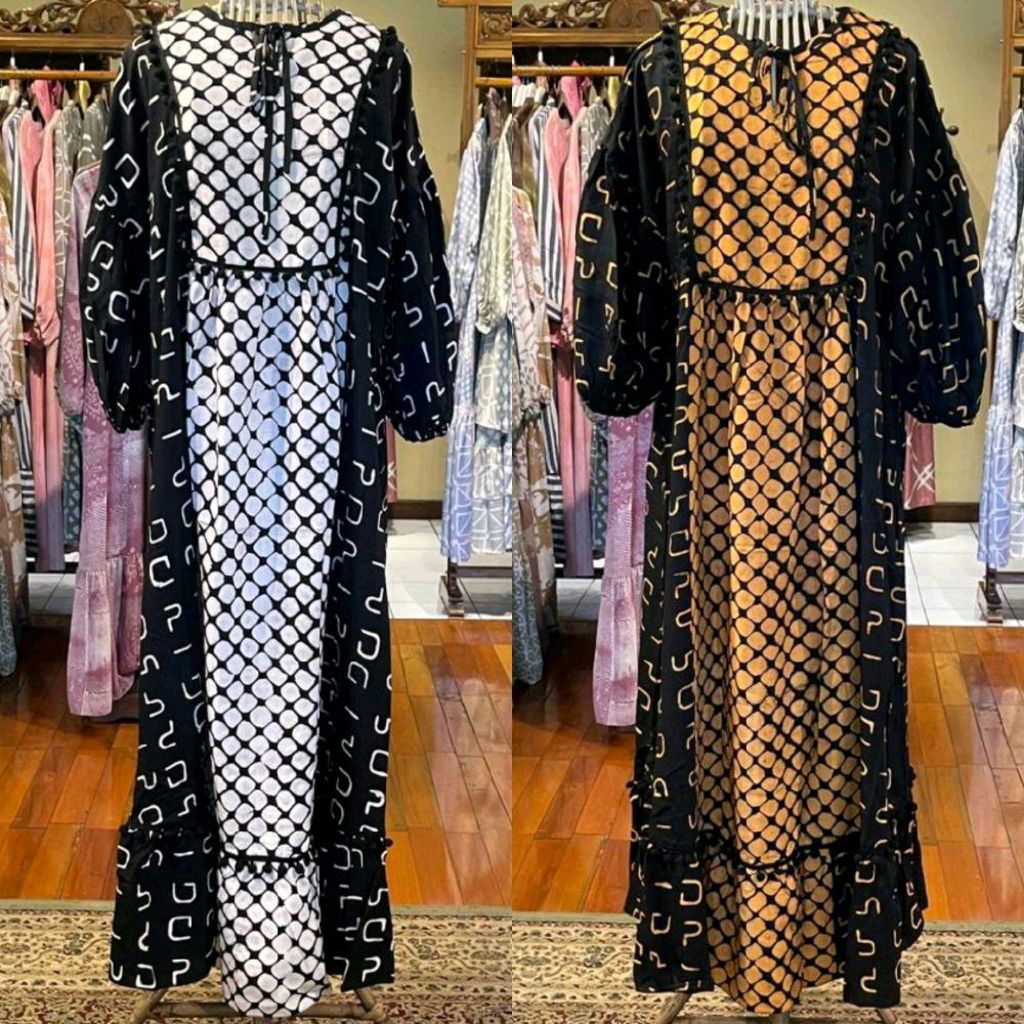 Rihanna Dress Tensel Rayon by Dian Pelangi LIMITED EDITION Busana Muslim Baju Maxi Gamis Abaya Kafta