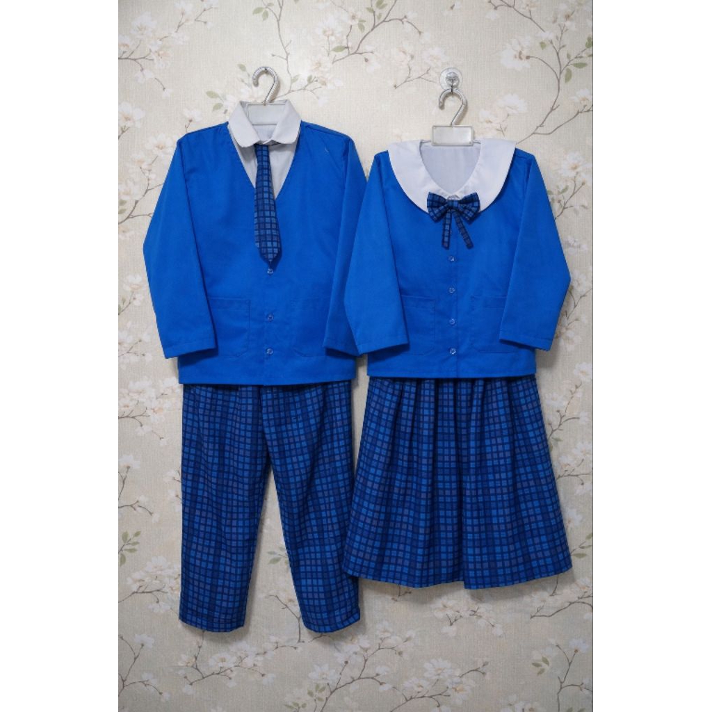 seragam tk biru putih