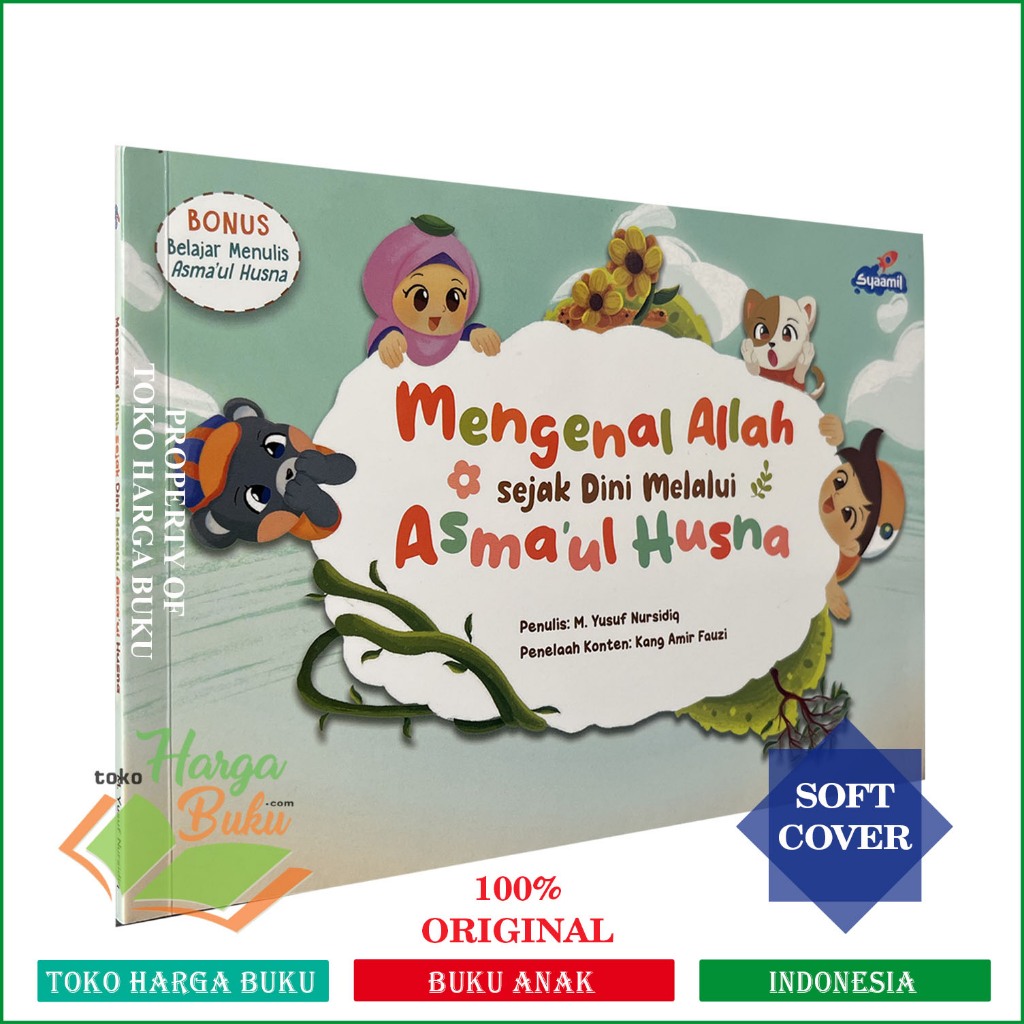 Foto Mengenal Allah Sejak Dini Melalui Asmaul Husna FULL COLOR Buku Anak Belajar Menulis Bergambar - Syaamil Books