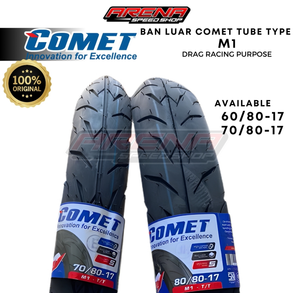 COMET M1 Drag Racing Purpose Ring 17 - Ban Luar M 1 Tube Type Original
