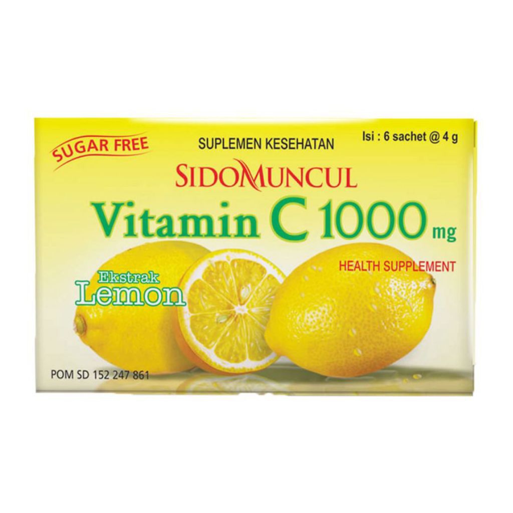 C1000 Lemon Sidomuncul Minuman Serbuk Bervitamin