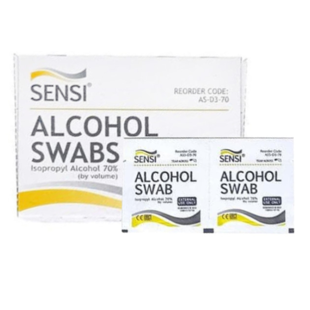 SENSI ALCOHOL SWAB BOX 100 PCS