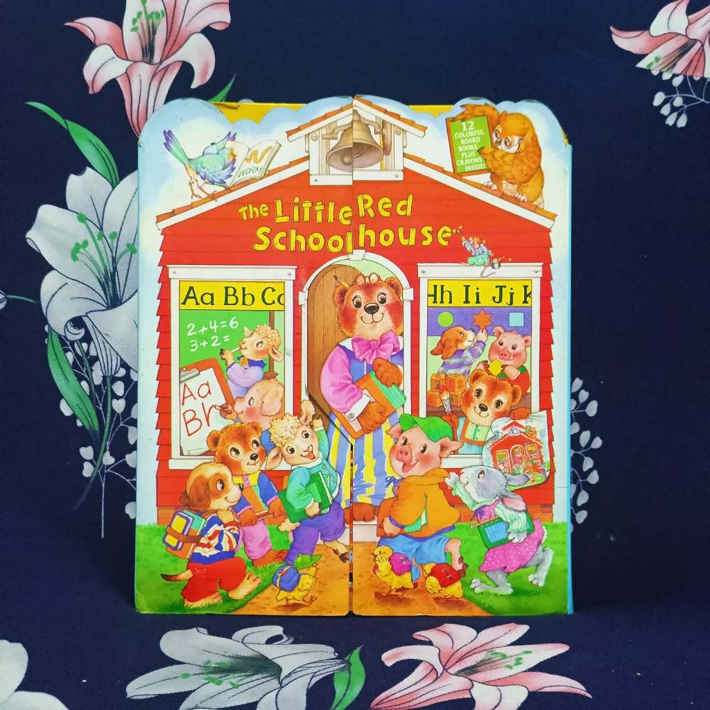 Buku Anak Rare Boardbook The Little Red School House 1994