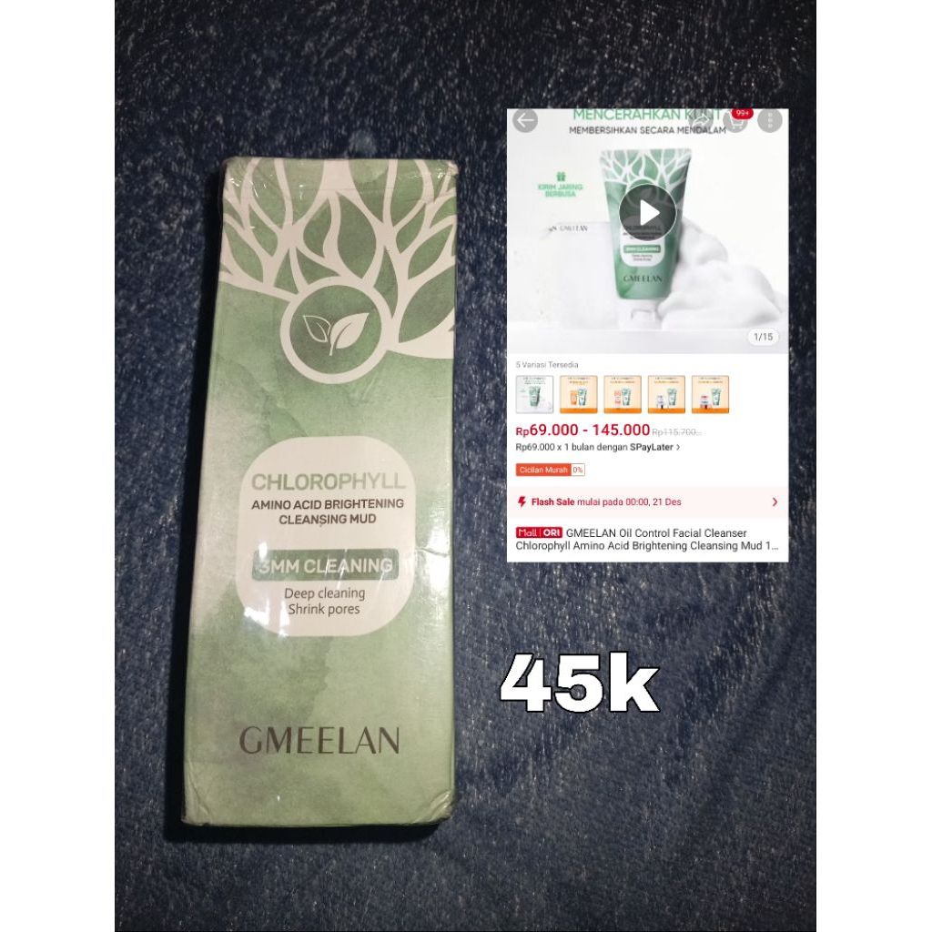 SEGEL/ Deep cleaning/3mm cleaning/gmeelan skincare/face wash gmeelan/chlorophyll/amino acid brighten