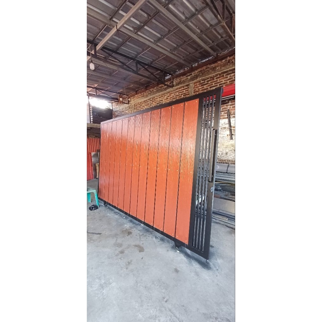 Pagar Rumah Pagar Besi Pagar Rumah Motif Woodplank