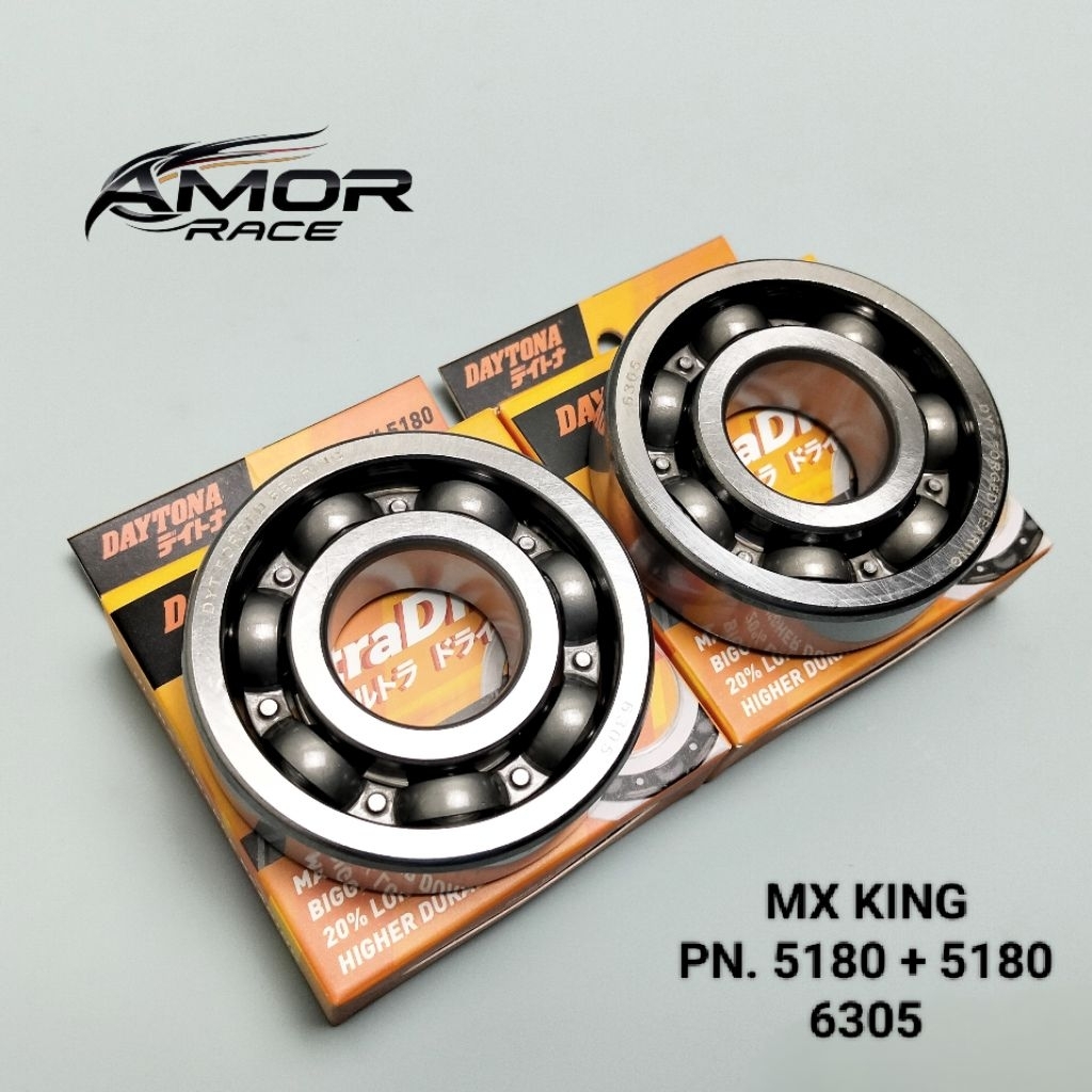 CRANKSHAFT BEARING DAYTONA (PN. 5180+5180) - MX KING JUPITER MX KLX VIXION R15 XABRE