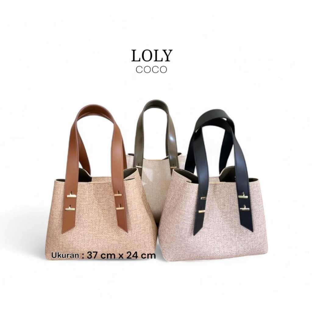 LOLY COCO - Tas Tote selempang ANDIEN ( Free dus + Cover )