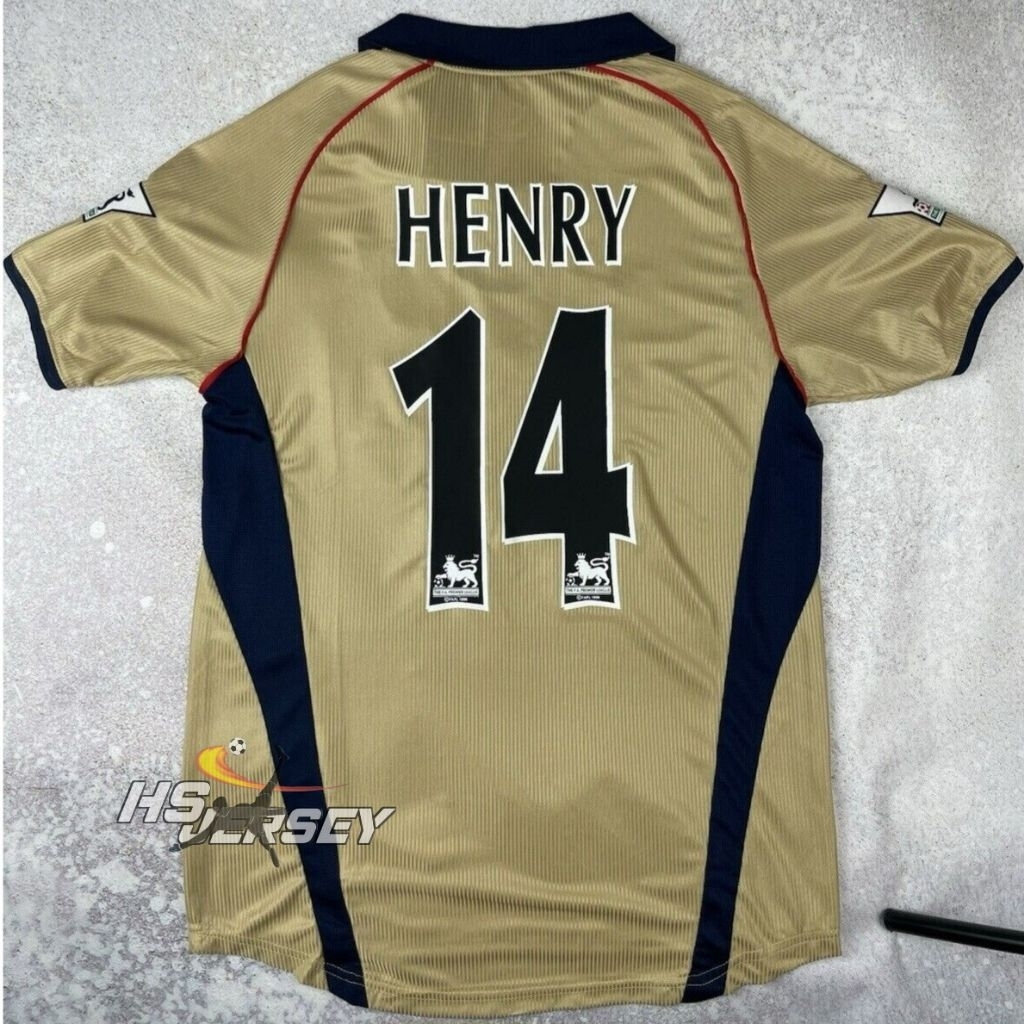 RETRO VINTAGE ARSNNL AWAY 2001-02 [PLUS PATCH NAMESET] BLOKE CORE STYLE