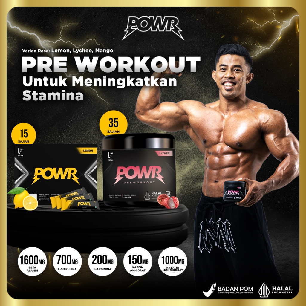 FITlife POWR Pre Workout All Variant | BPOM & Halal