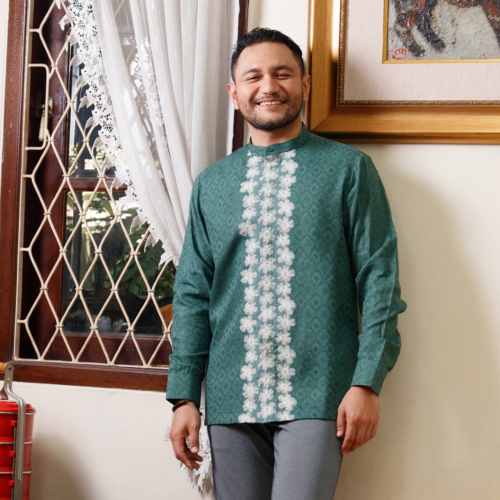 Davja - Bonolo Kemeja Tenun Lengan Panjang