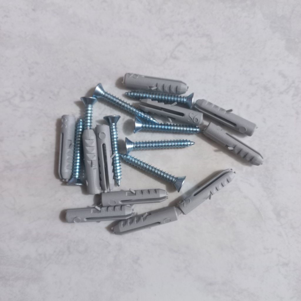 Skrup dan Fischer Fisher Tembok ukuran S6 6mm