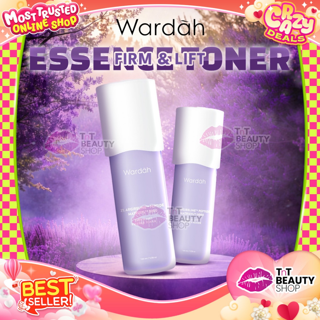 Wardah Renew You 2% Argireline Peptide MatrixylTM 3000 Firm & Lift Essence Toner 50ml - 100ml  | TnT