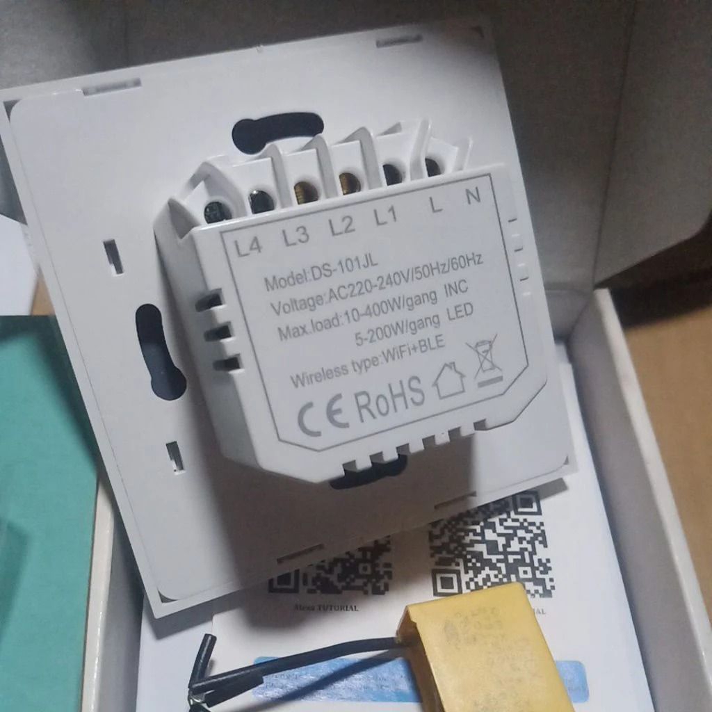 Saklar Pintar Smart switch/Smart Life Water Heater Air Cond 20A Switch N+L WiFi works with Smart Lif