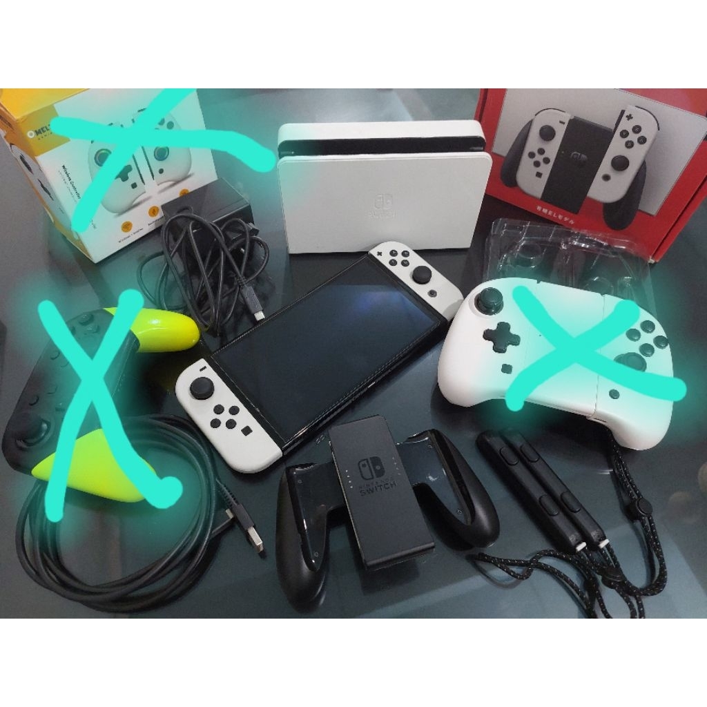 Nintendo Switch Oled PUTIH OFW (bekas / second)