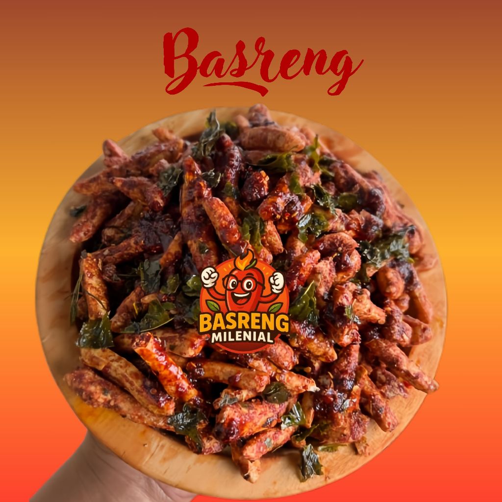 Basreng pedas daun jeruk kiloan