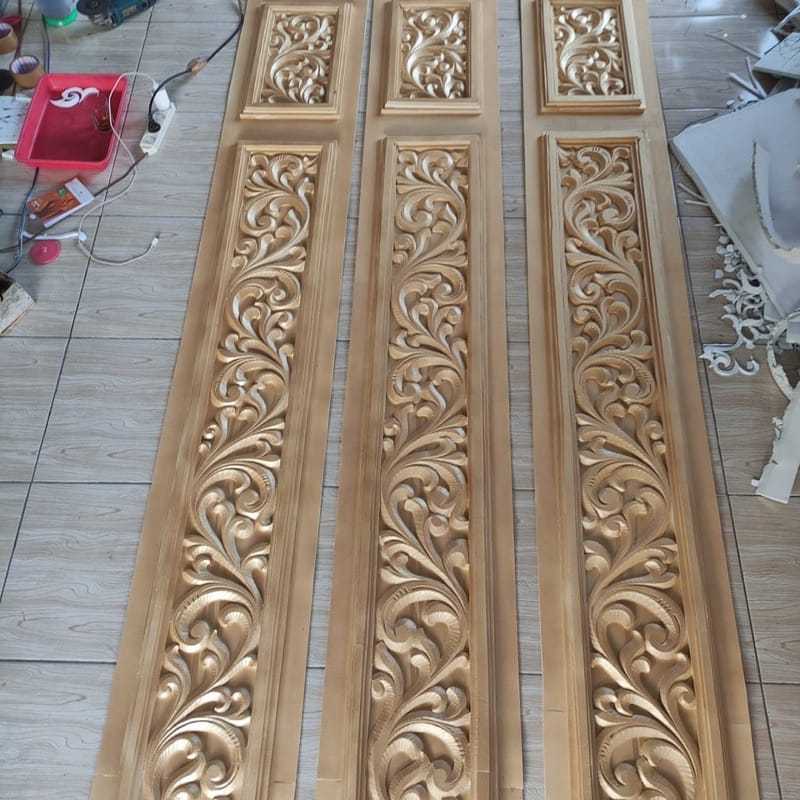 Ukir Spon Ornamen tiang dekorasi pelaminan lebar 30cm