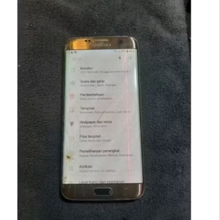 LCD SET FRAME SAMSUNG S7 EDGE ORI COPOTAN NIRMAL