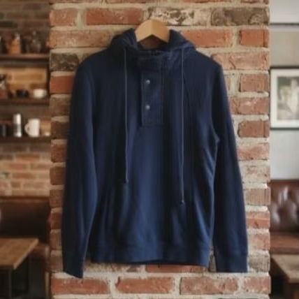 Hoodie Half Button/Zipper by Edwin