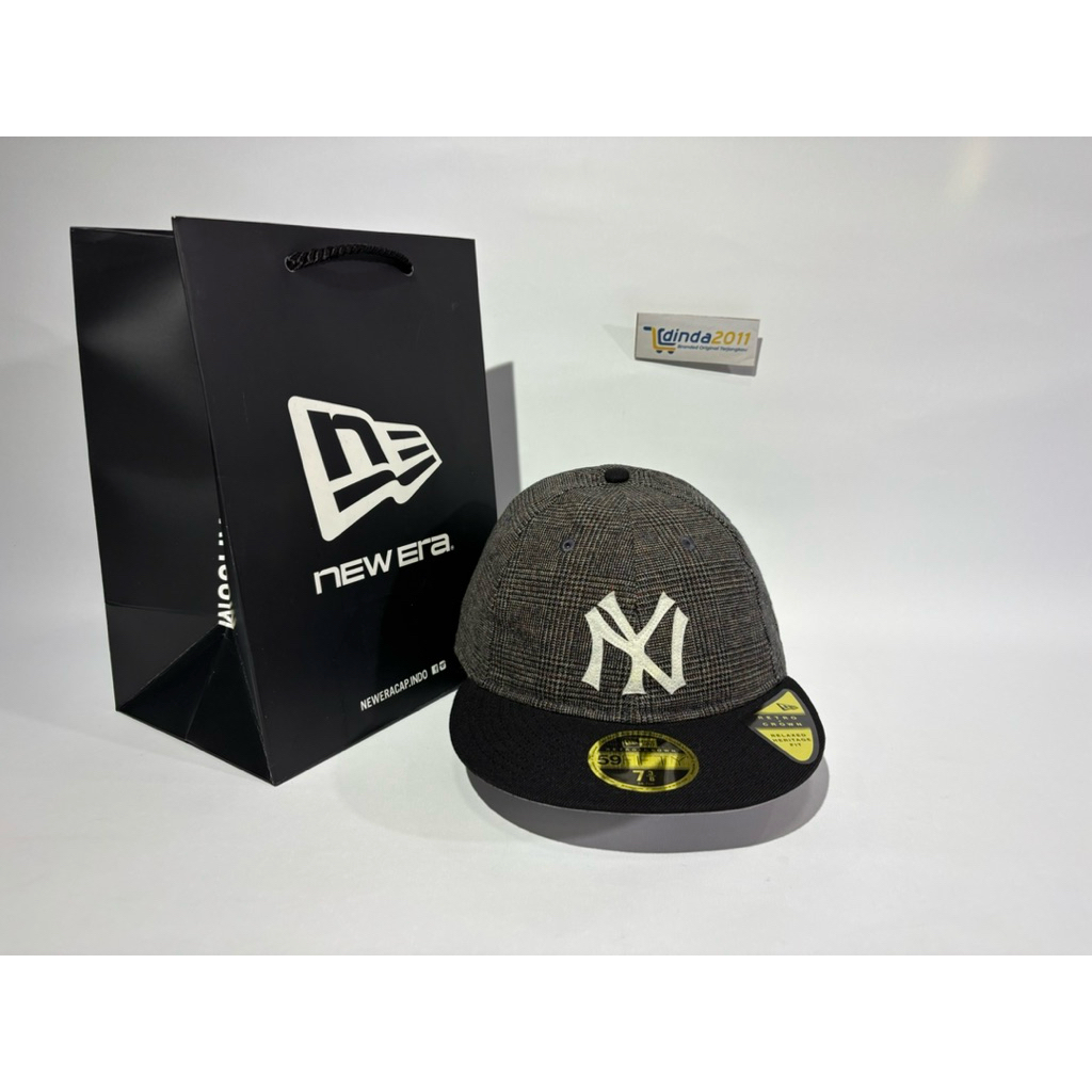 Topi NEW ERA 59Fifty Plaid Retro Crown New York Yankees FITTED Original