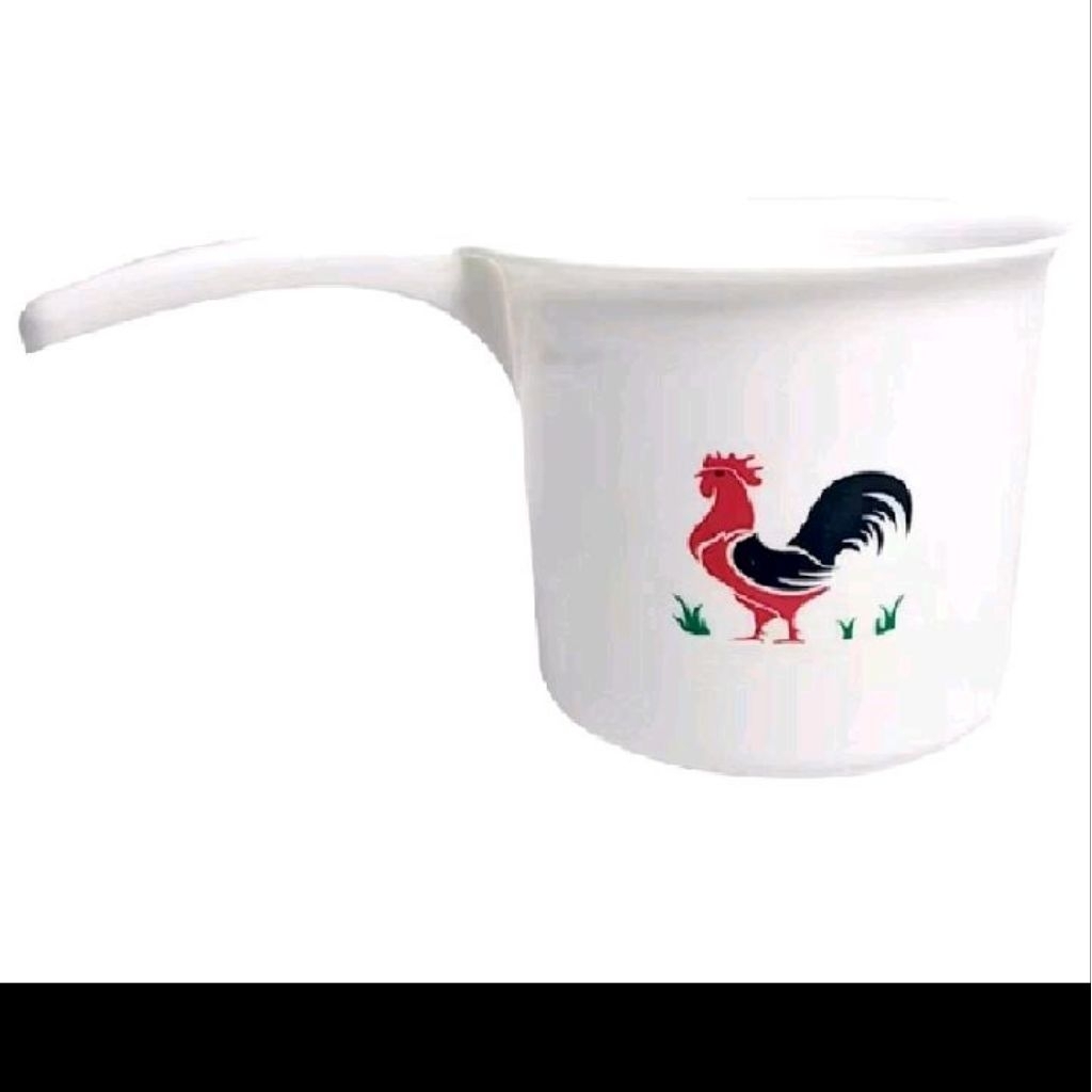 gayung cap ayam jago/gayung mandi ayam jago putih plastik water scoop plastik glosir murah