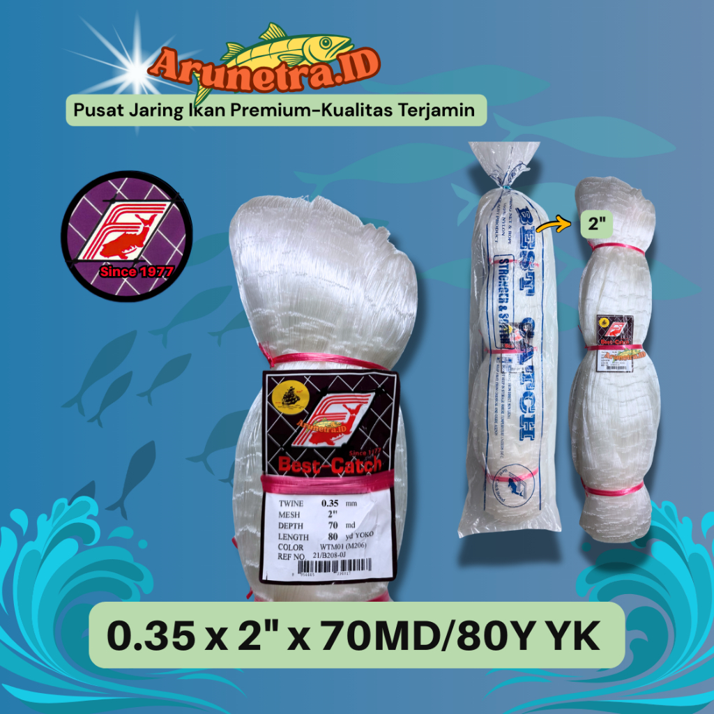 Jaring Senar 0.35 mm x 2"  YOKO-Berdiri