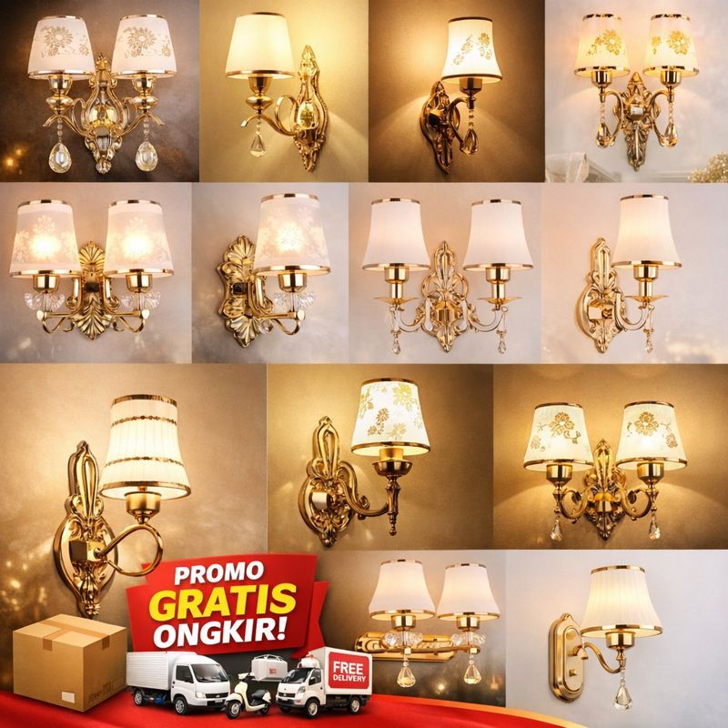 COD & READY STOK LAMPU HIAS LED DINDING GAYA NORDIC / LAMPU DINDING MEWAH / LAMPU HIAS