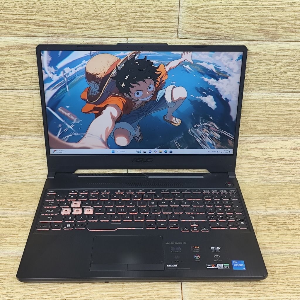 Laptop 2nd ASUS TUF GM F15 FX506HC Core I5-11400H RAM 8GB SSD 512GB RTX 3050