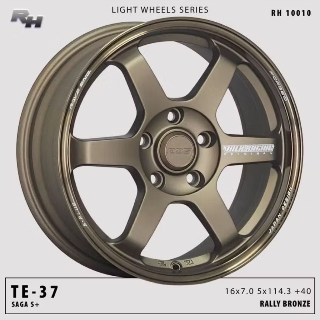 Velg Mobil Rays Te37 R16 x7 .. 5x114.3 Et.40