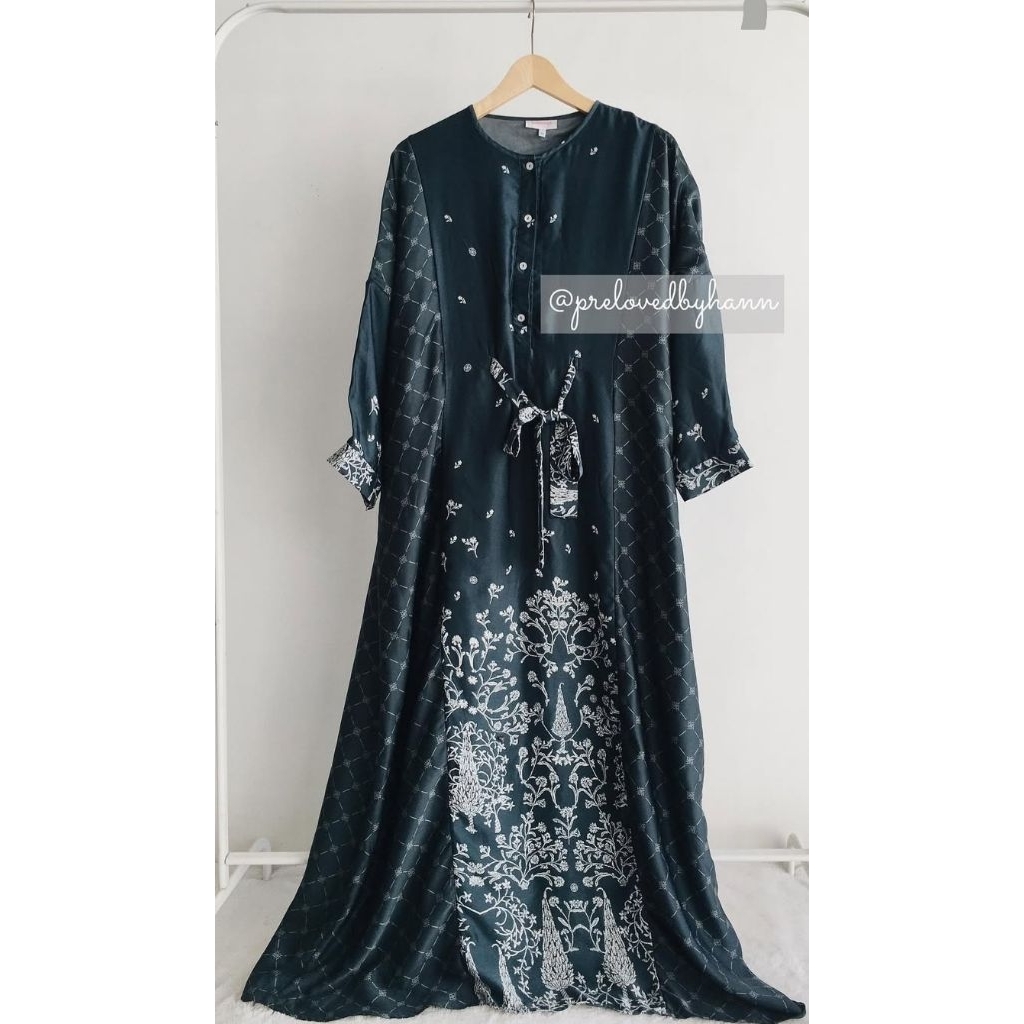 RIAMIRANDA DULATI KAFTAN DAN ONGKAR KOKO NAVY preloved