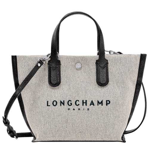 Tas LC Essential Xs Handbag Canvas Leather Ecru