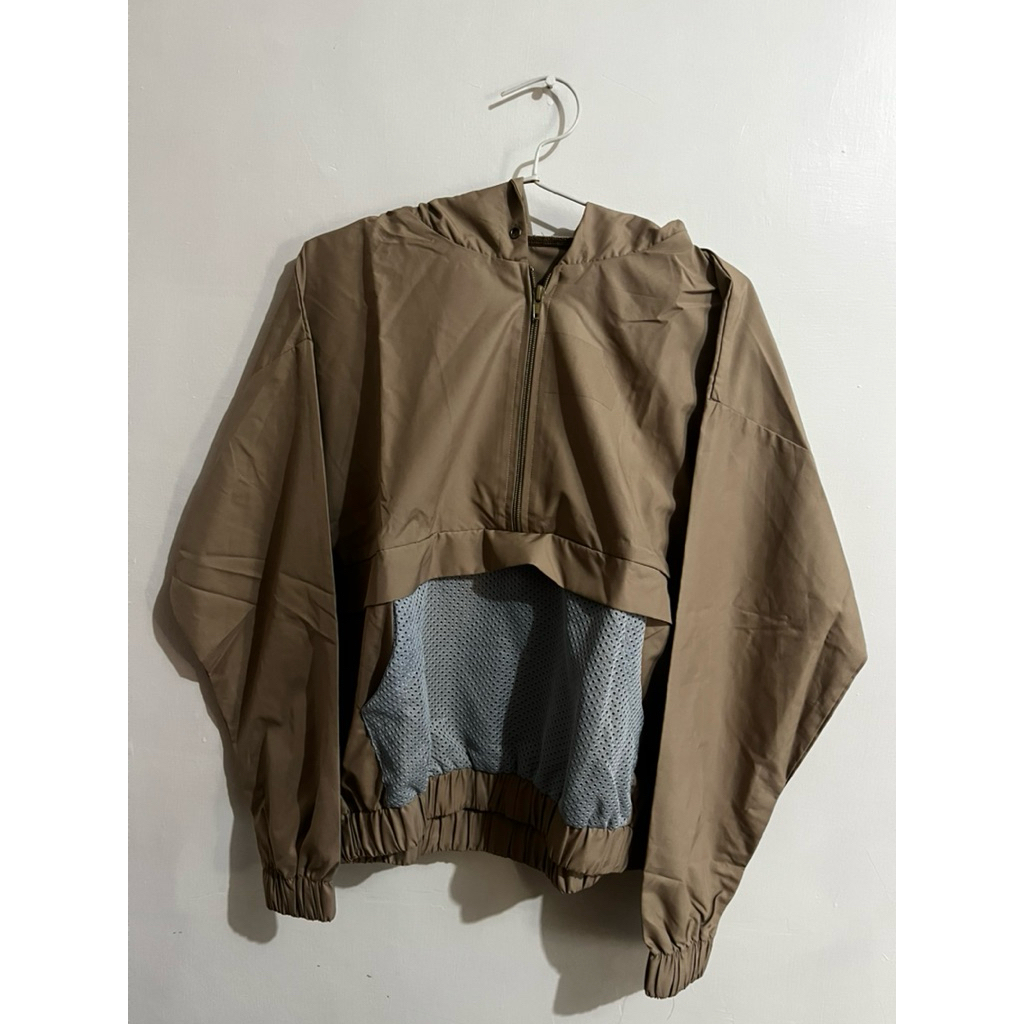 Rubylicious Jaket Cream Motif Saku Jaring