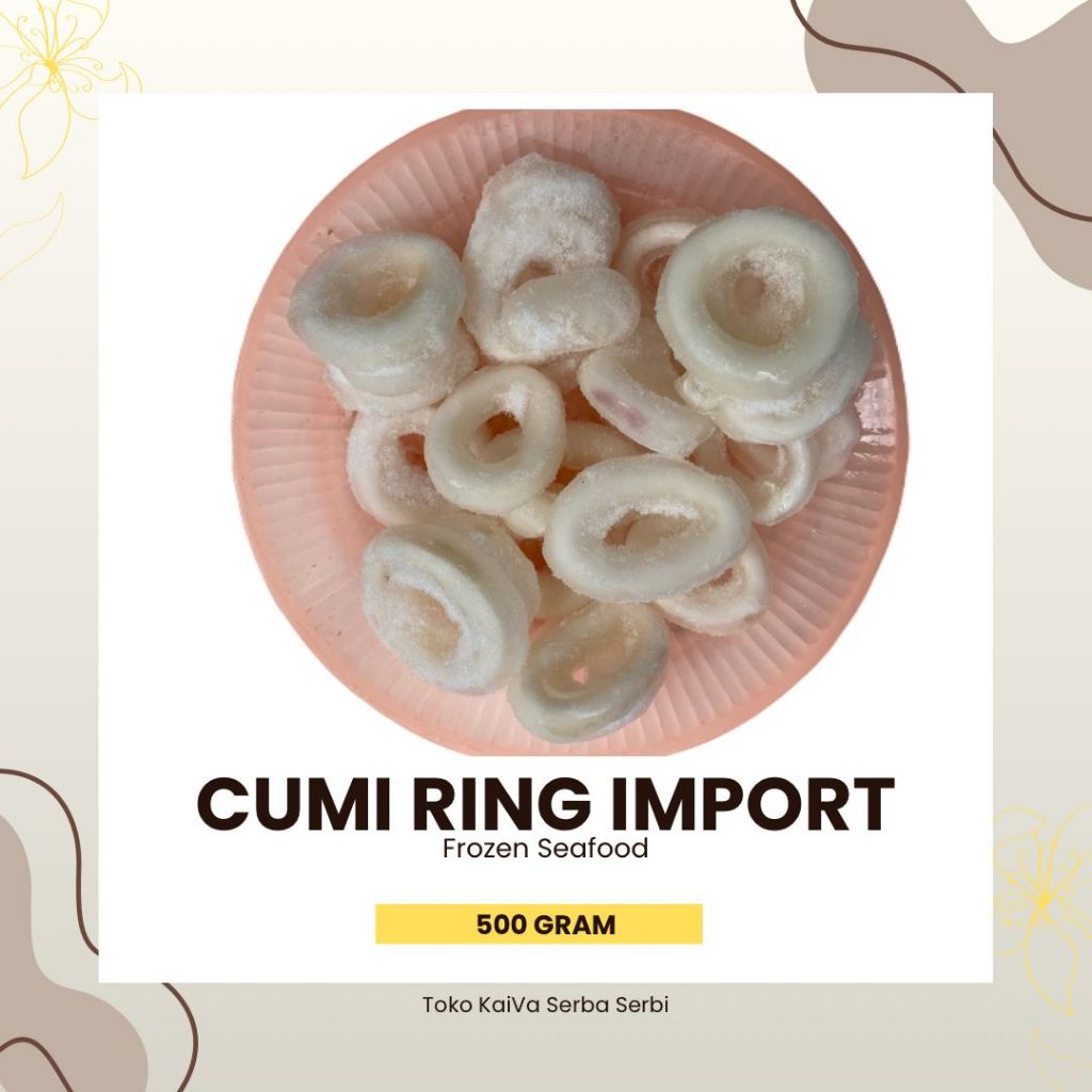 CUMI RING IMPORT / CALAMARY IMPORT / SQUID RING / CUMI CUMI