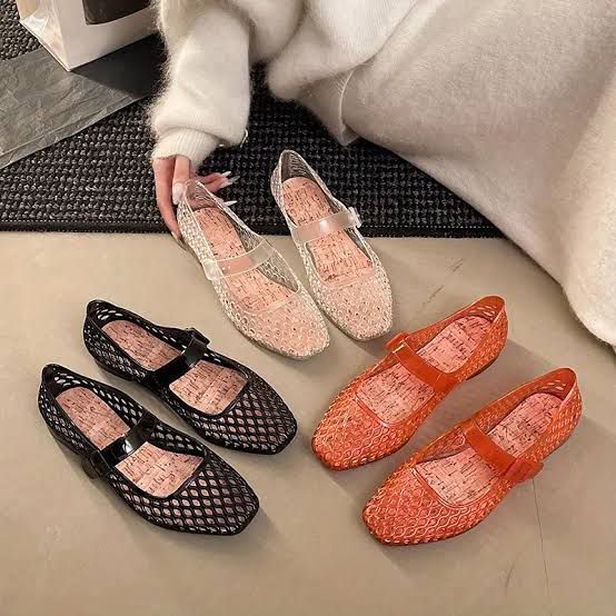 Jisoo Flat Shoes / Sepatu Flat Jelly Wanita