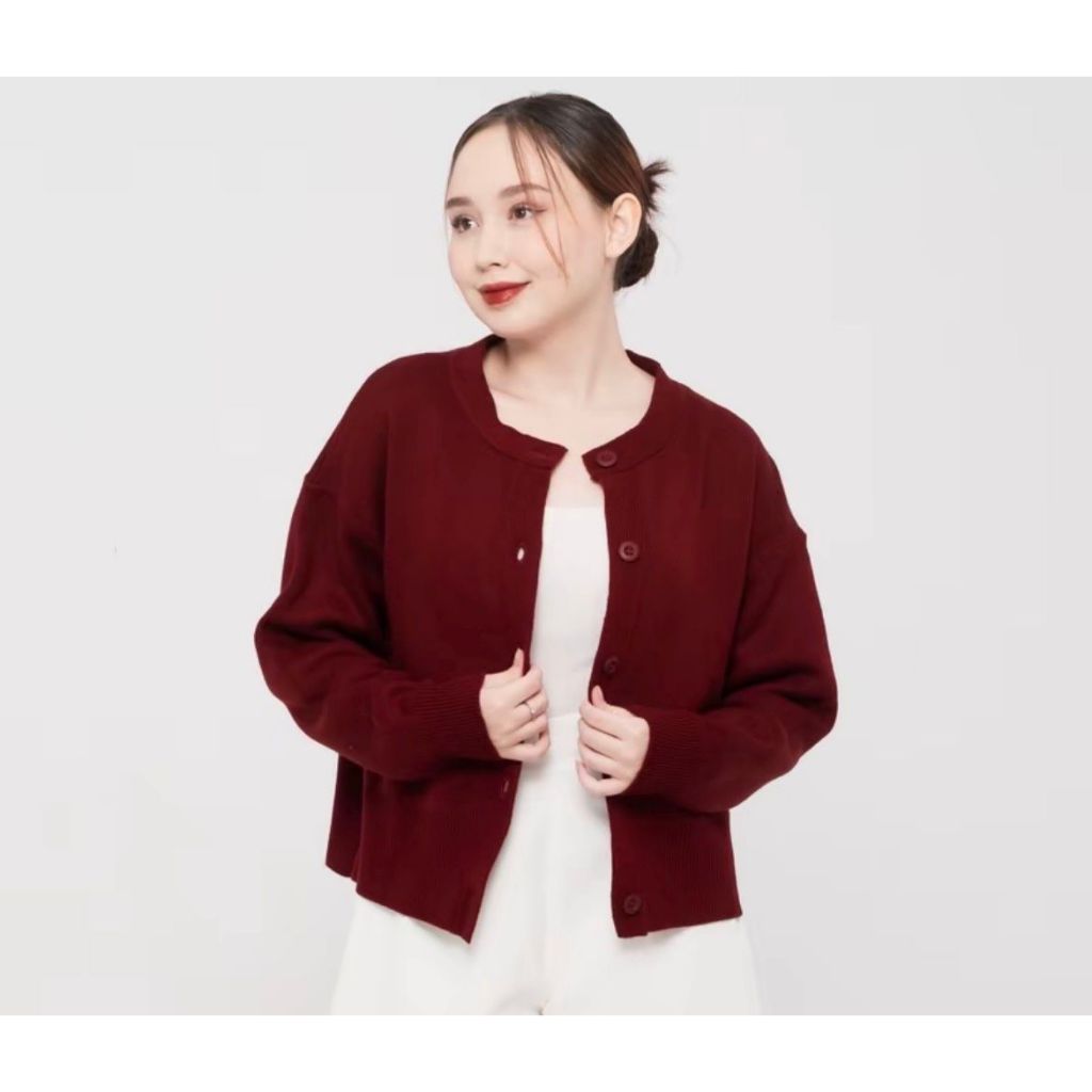 Meera Cardigan Rajut Wanita Korean Style Knit Premium