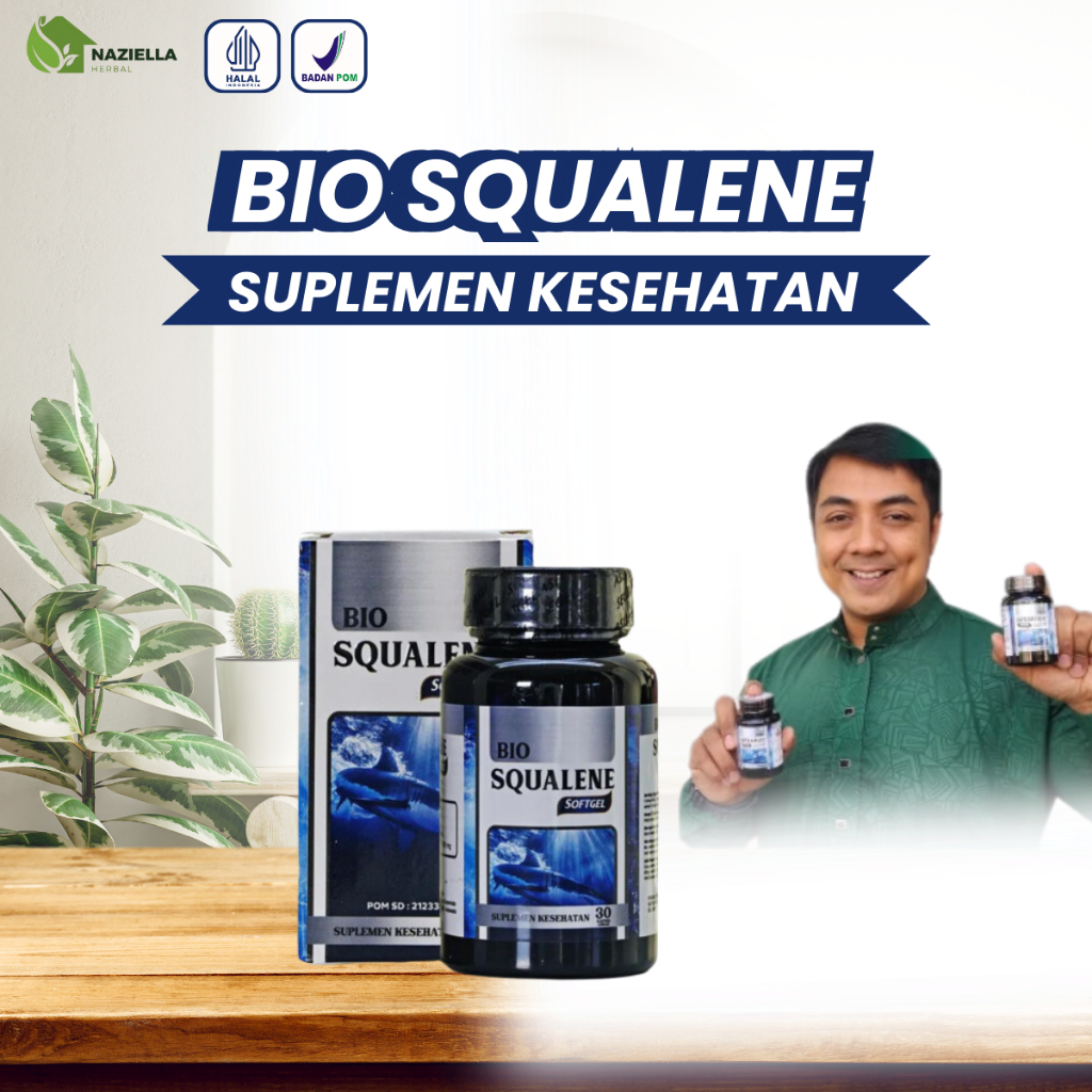 Bio Squalene Suplemen Kesehatan Omega 3 6 9 untuk anak & dewasa Minyak Ikan Hiu