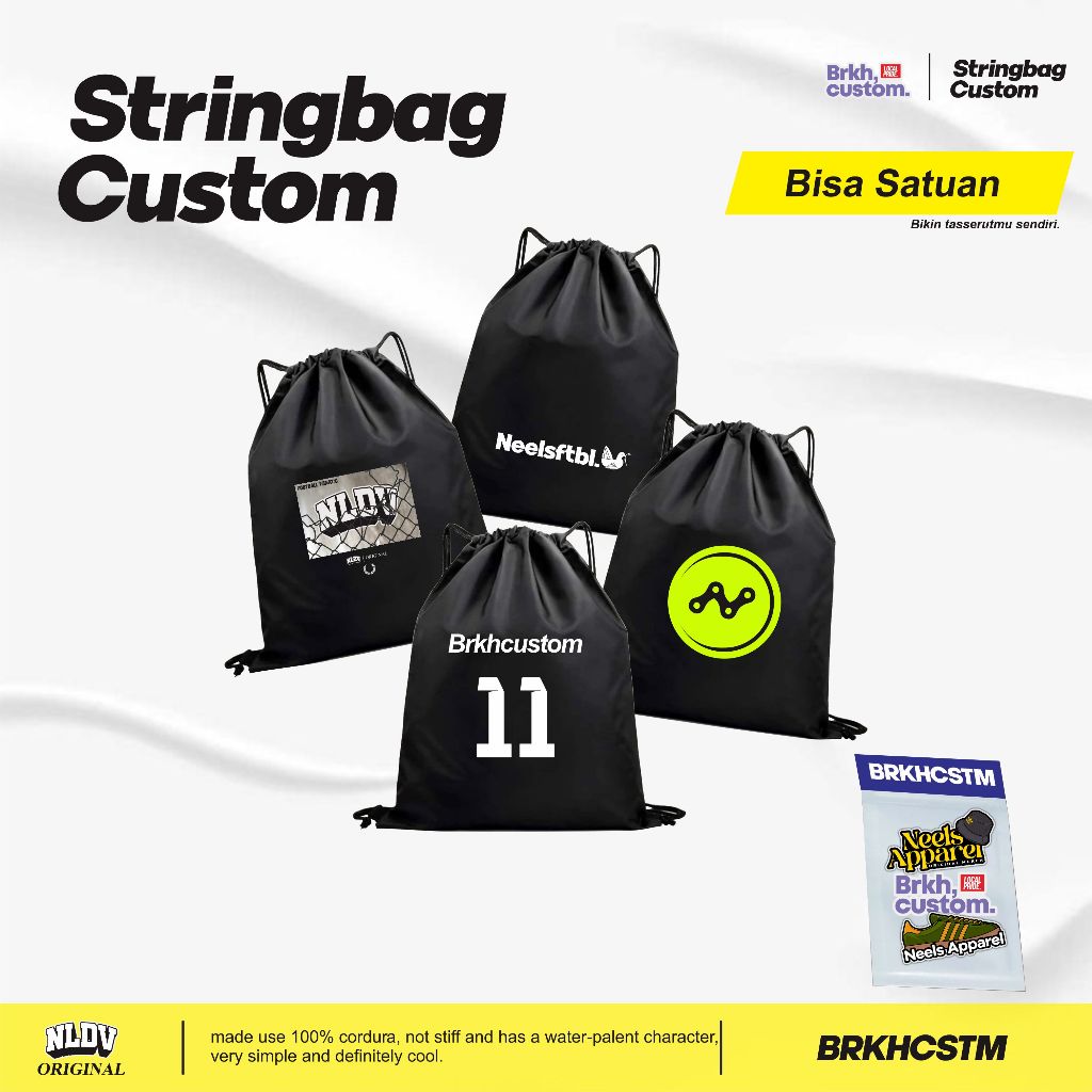 TAS SEPATU / TAS SERUT CUSTOM STRINGBAG BRKHCUSTOM