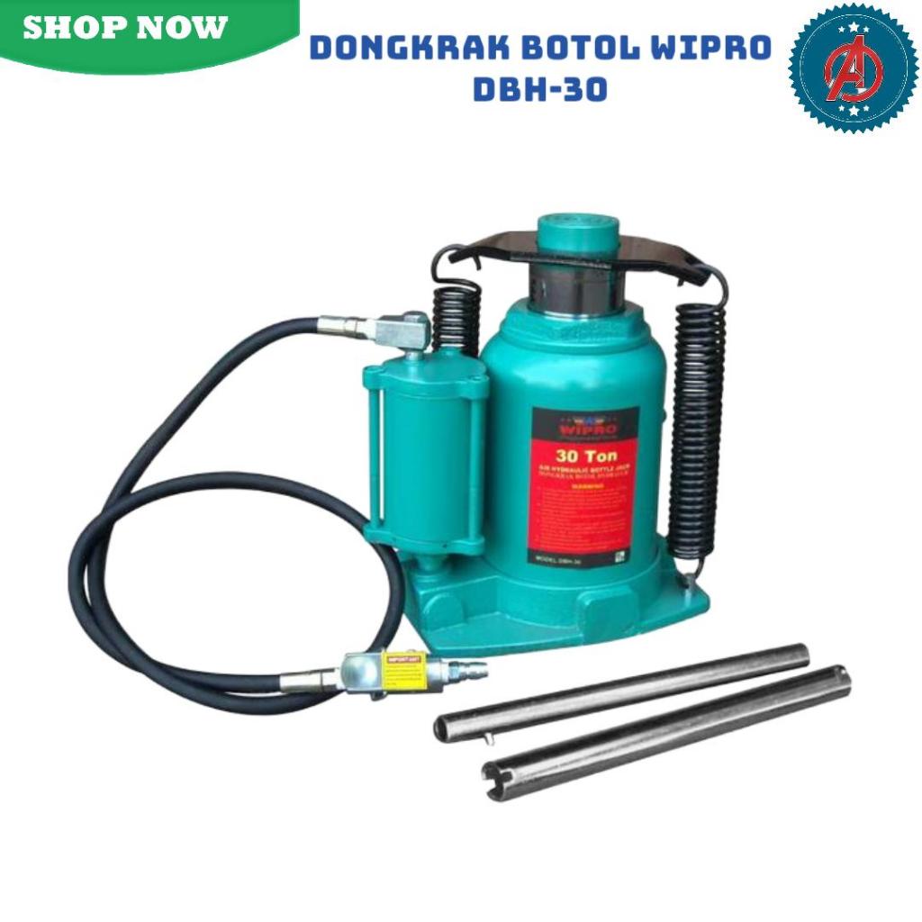 Dongkrak Botol Kompresor Tenaga Udara 30 Ton WIPRO DBH-30 / Dongkrak Mobil Truck Dorong Tenaga Udara