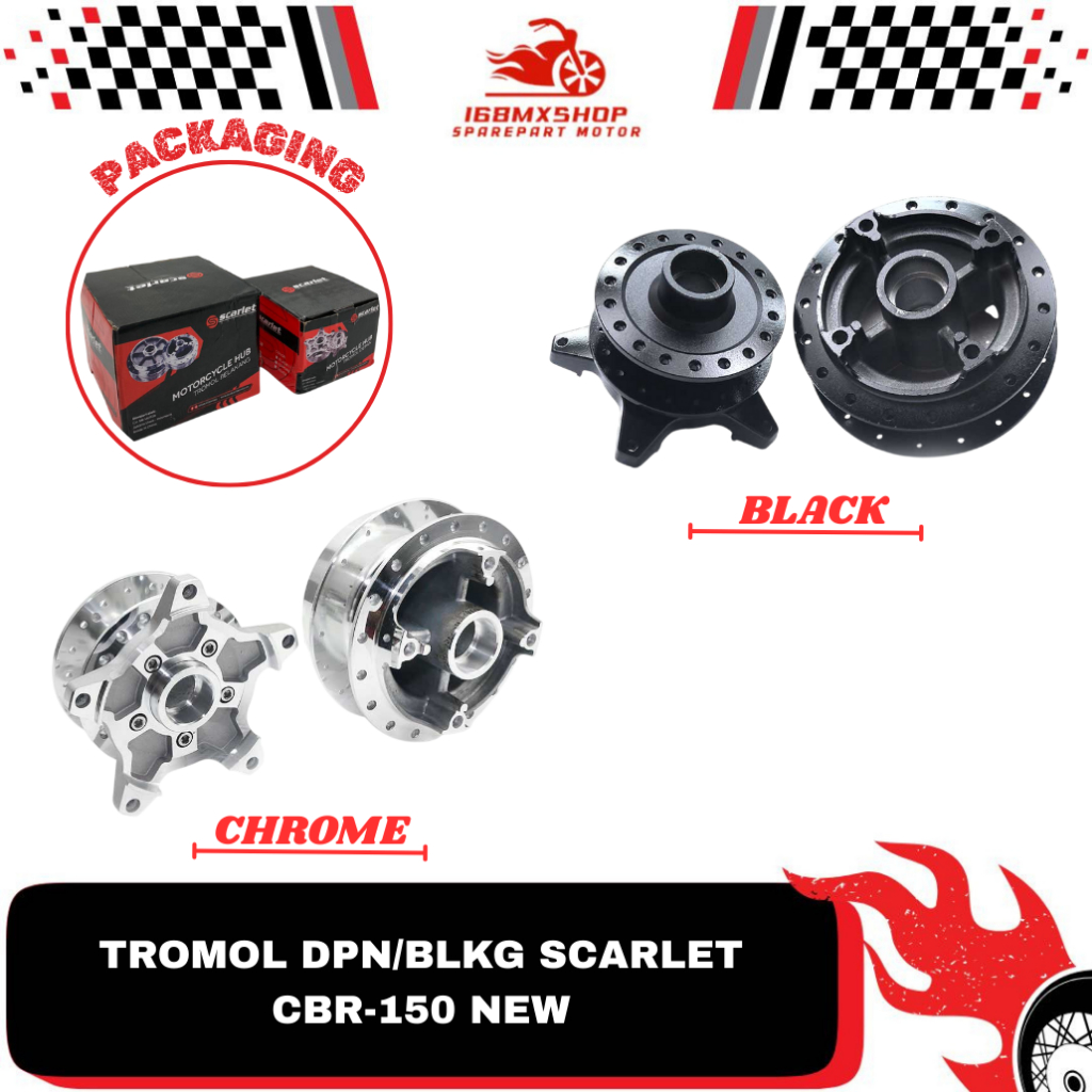 Tromol Depan & Belakang { CBR 150 New } " Original Scarlet "