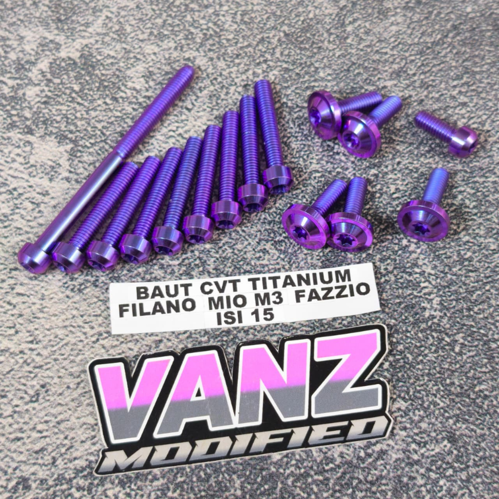 Baut cvt titanium filano / baut titanium cvt fazzio / baut cvt titanium mio m3 isi 15