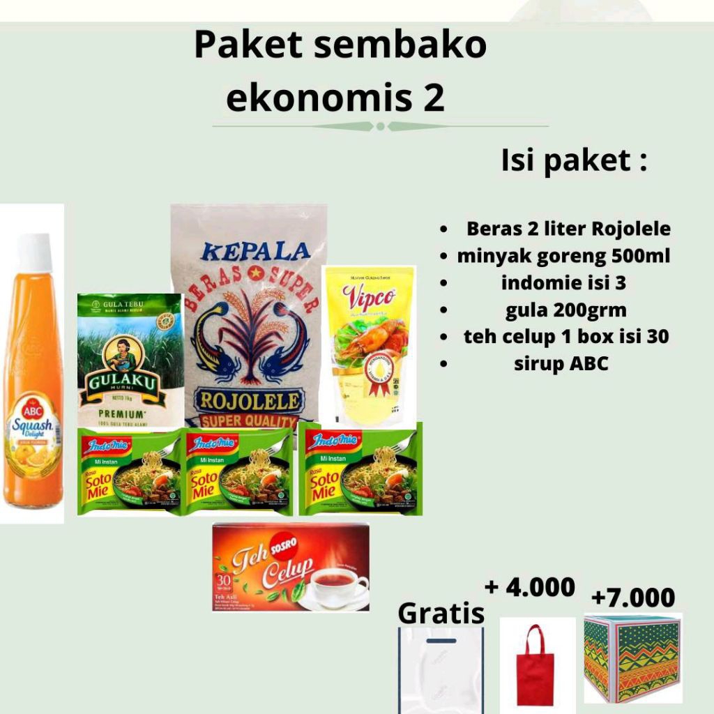 paket sembako ekonomis