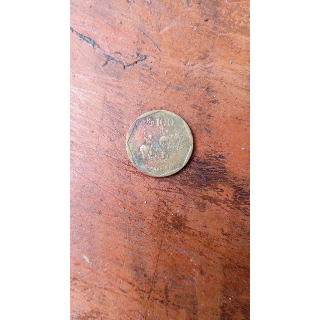 Uang jadul  100 rupiah karapan sapi